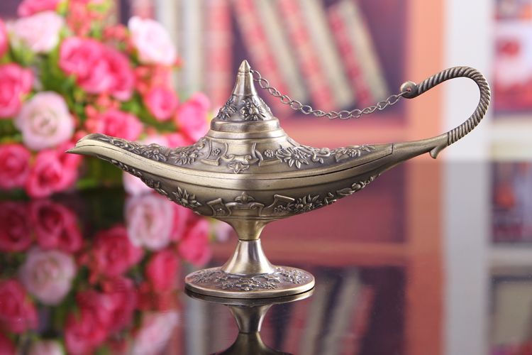 阿拉丁神灯锡器复古欧式工艺品合金创意俄罗斯许愿灯家居金属摆件详情图4