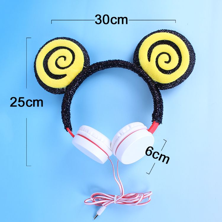 Yakirin头戴式耳机2020新款网红彩色动物耳朵眼睛儿童音乐耳机详情6