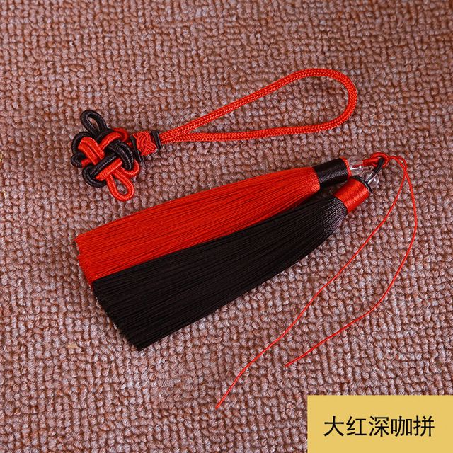 高档 中国结挂件 吉祥结双色流苏搭配 小中国结 手工DIY挂件详情图12