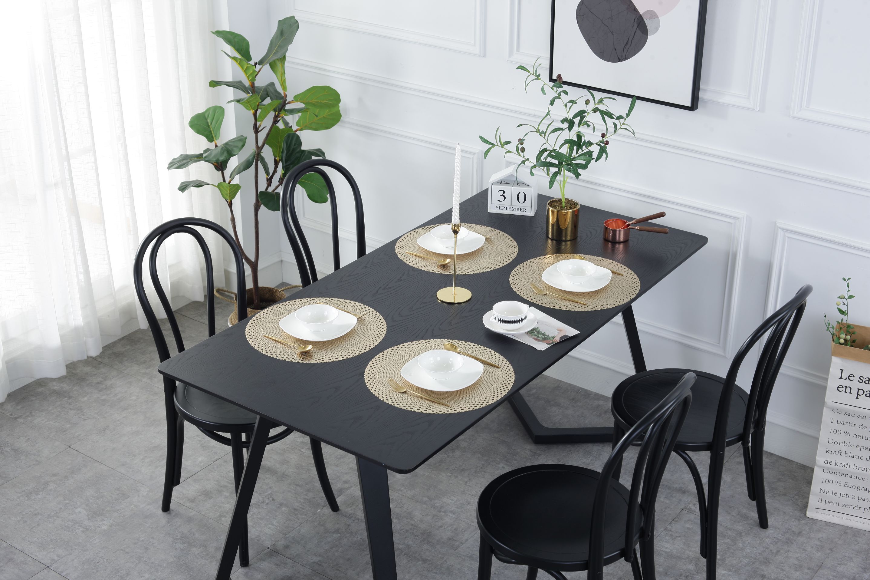 Western Placemat Table Mat Insulation Anti-Hot Cup Mat Bowl Mat Hotel Non-Slip Pvc Multi-Functional