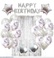 跨境热卖玫瑰金气球生日套装聚会派对用品玫瑰金气球雨丝装饰套装细节图