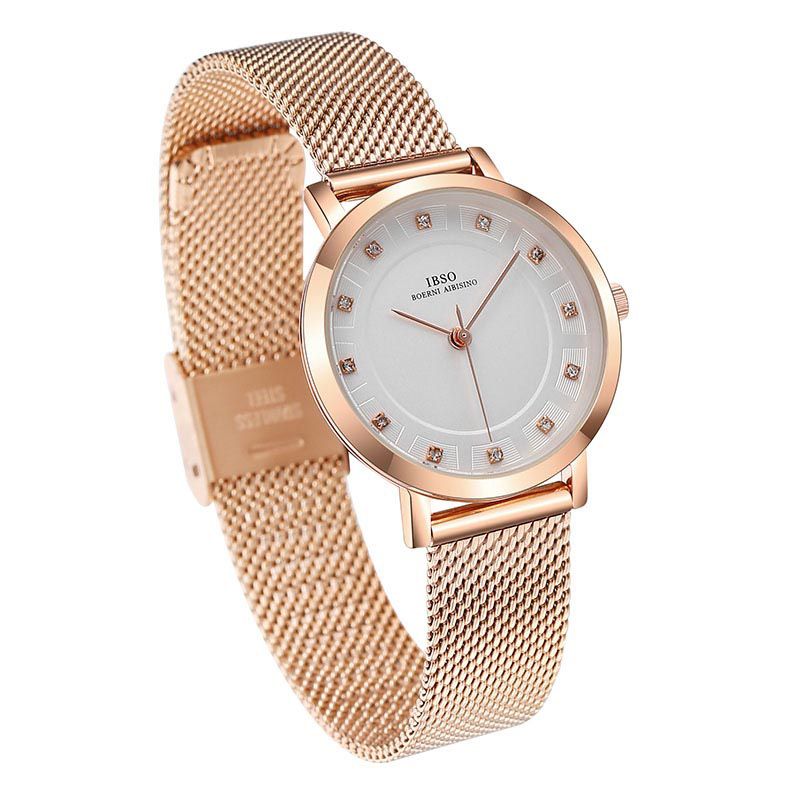 IBSO set watch Simple fashion style Milan net with a watch student wristwatch set 3623SX thumbnail