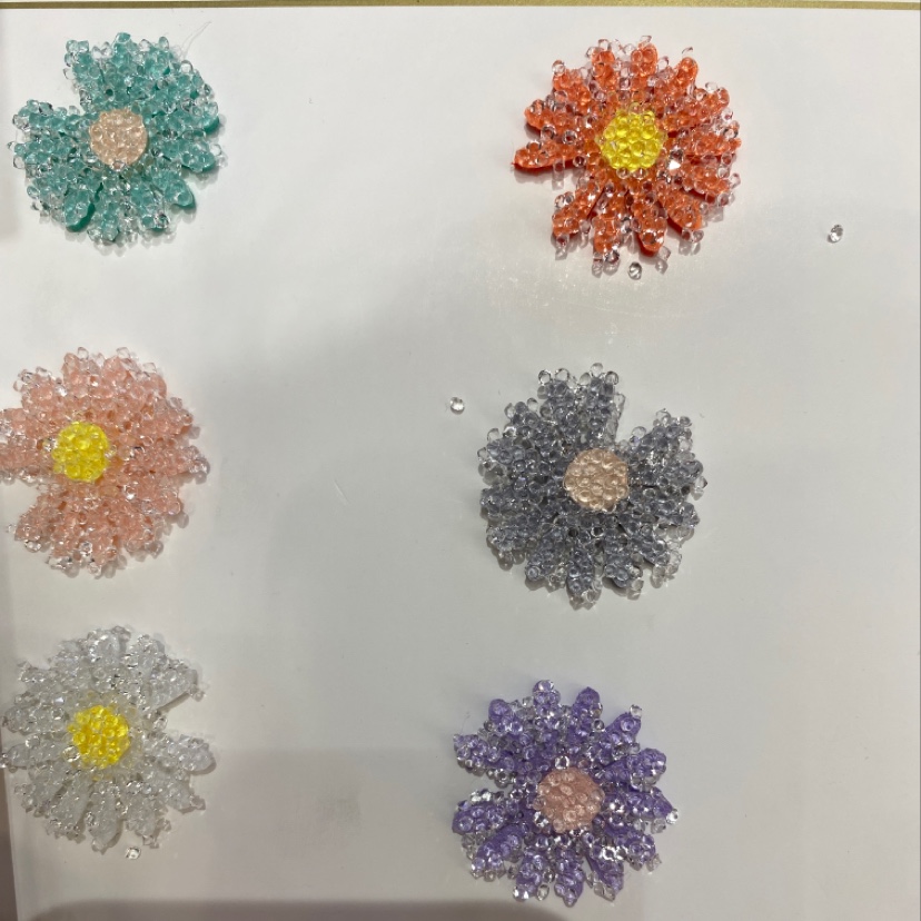Drill Small Daisy Ultrasonic Embossed Patch Diy Hair Accessories Semi-Finished Drill Small Daisy Ultrasonic Embossed Patch Diy Hair Accessories Semi-Finished Drill Small Daisy Ultrasonic Embossed Patch D details Picture