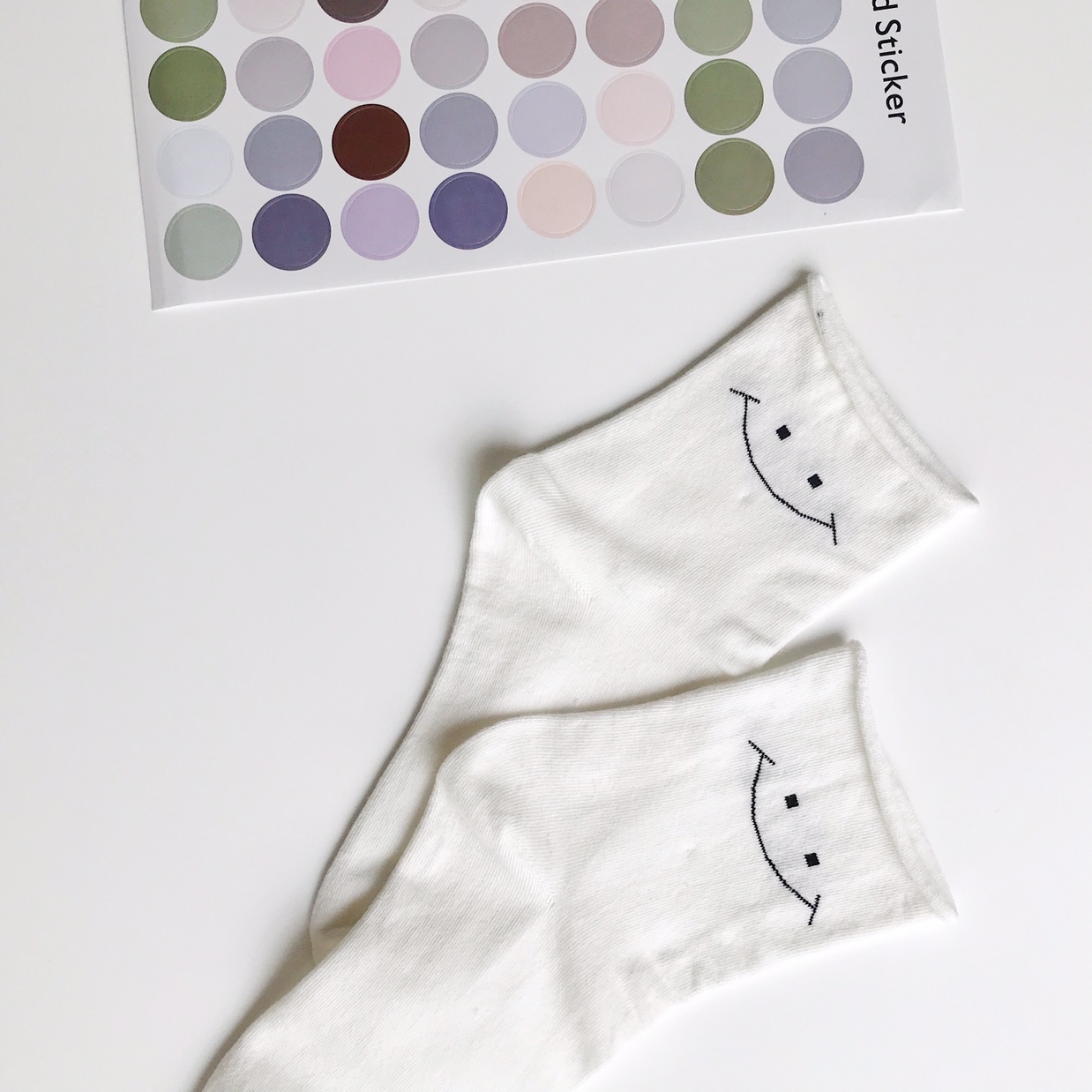 Calcetines smiley versión coreana ins calcetines mujer cutie tide