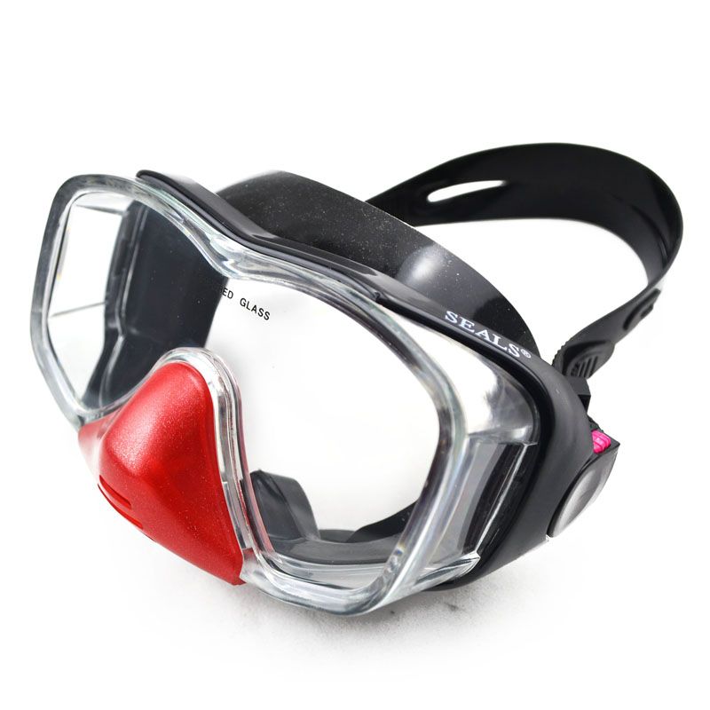 Silicone large frame swimming goggles hd waterproof diving glasses tempered glass goggles diving mask M27