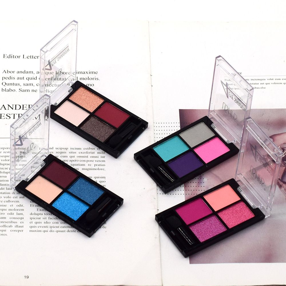 【 24-piece Set 】ES3495-4 Four-color USHAS pearlescent and matte Eyeshadow in four trendy colors detail image 2