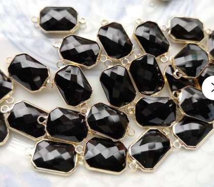 10*14 cuboid double lift, single lift, bracelet earrings pendant jewelry accessories electrophoretic color gold thumbnail