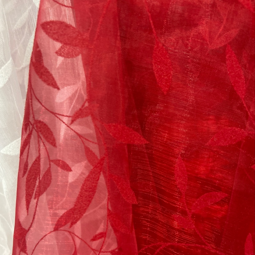 Red Three Gauze Material Multi-Color Optional Decorative Headgear Crafts Fabric Clothing Specification drawing