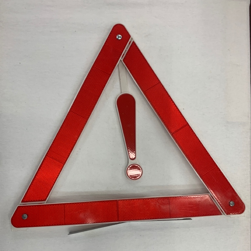 A warning triangle for cars