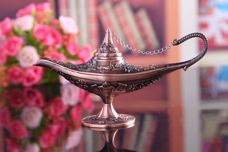 阿拉丁神灯锡器复古欧式工艺品合金创意俄罗斯许愿灯家居金属摆件详情图2