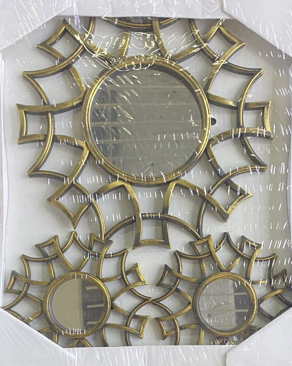 新款简约可立梳妆镜子圆形台式大号梳妆台镜子可翻转化妆镜1