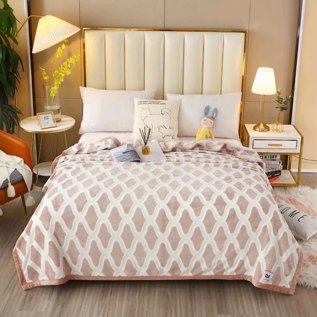 Milk blanket with diamond pattern thumbnail