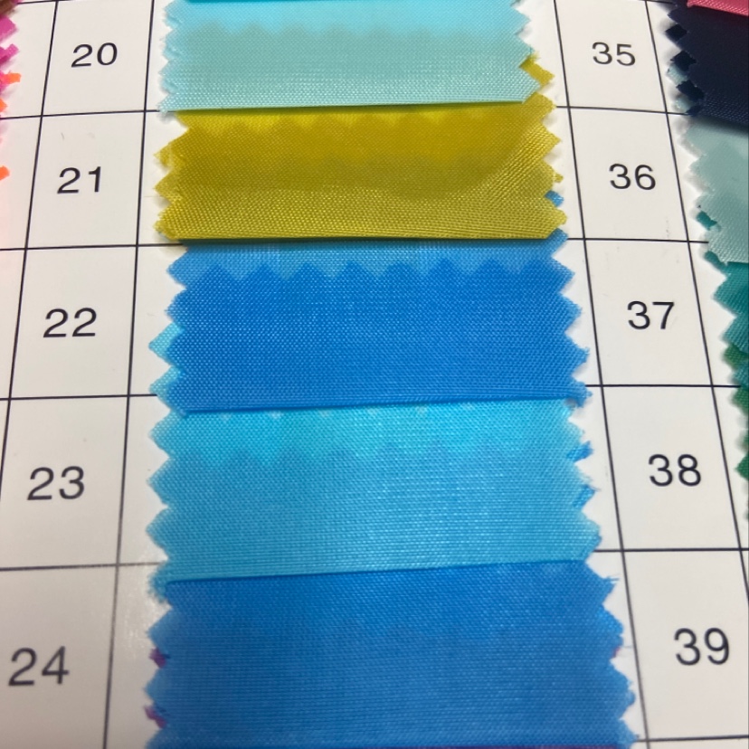 Blue 190T Polyester Taff Fabric Classic Durable Decorative Arts And Crafts Headwear Clothing Fabric Multi-Color Optional
