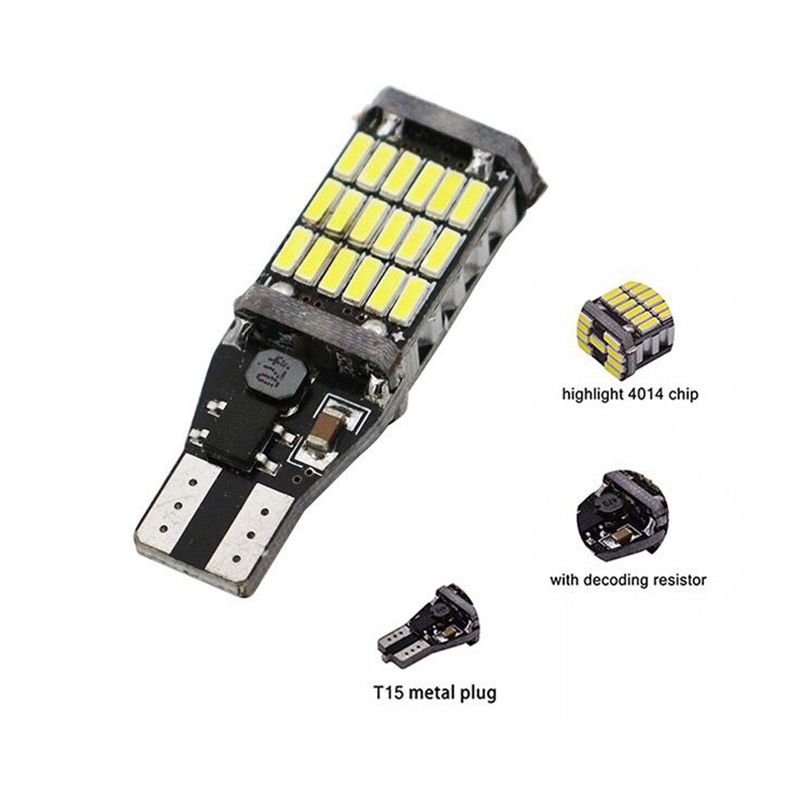 The car LED decoding reversing light T15-4014-45SMD turn signal and brake light are highly bright pic 3