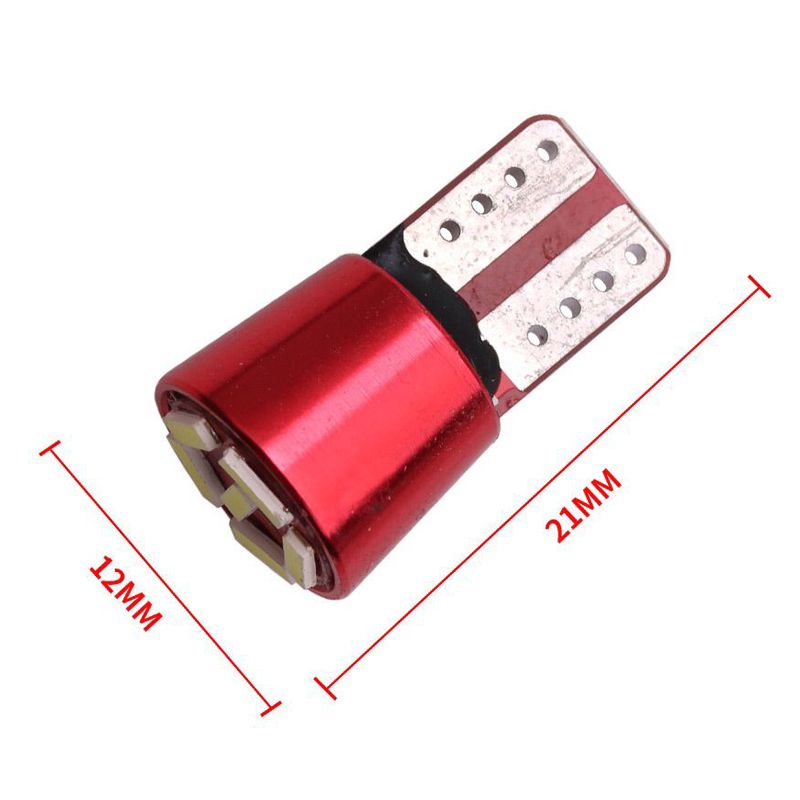 The new decoding width indicator light T10 4014 6SMD stepless decoding flat head width indicator light license plate light is non-polar detail image 4