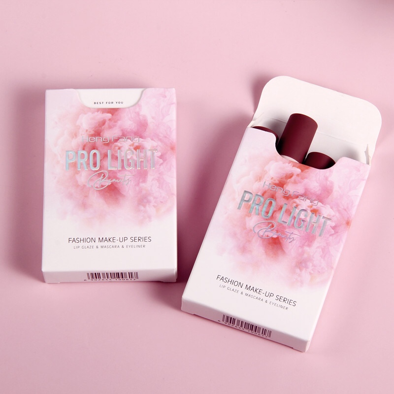 Hengfang's Personal Selection Makeup Set H7052 [Extra Edition] Waterproof Eyeliner + Curling Mascara + Soft Mist Lip Gloss [Lips] One box to Switch freely ♪(' ε '· ̣̥̇) Versatile makeup, light makeup, full of vitality, my love for you ♡→ even if you cover your mouth, it will sneak out of your eyes ღ(๑╯◡╰๑ღ) undefined