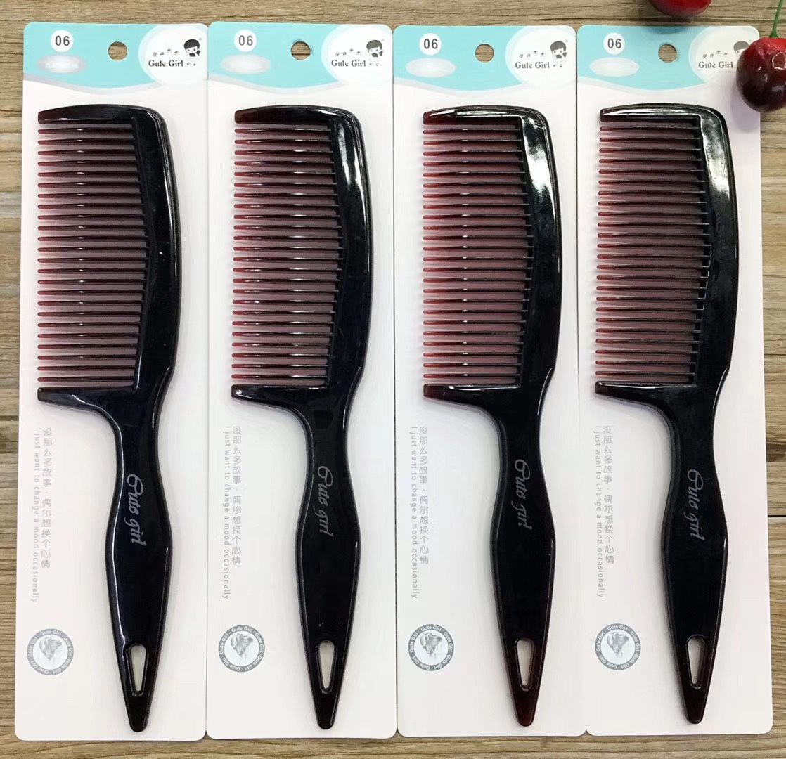 Dark and elegant straight hair styling comb Specification image