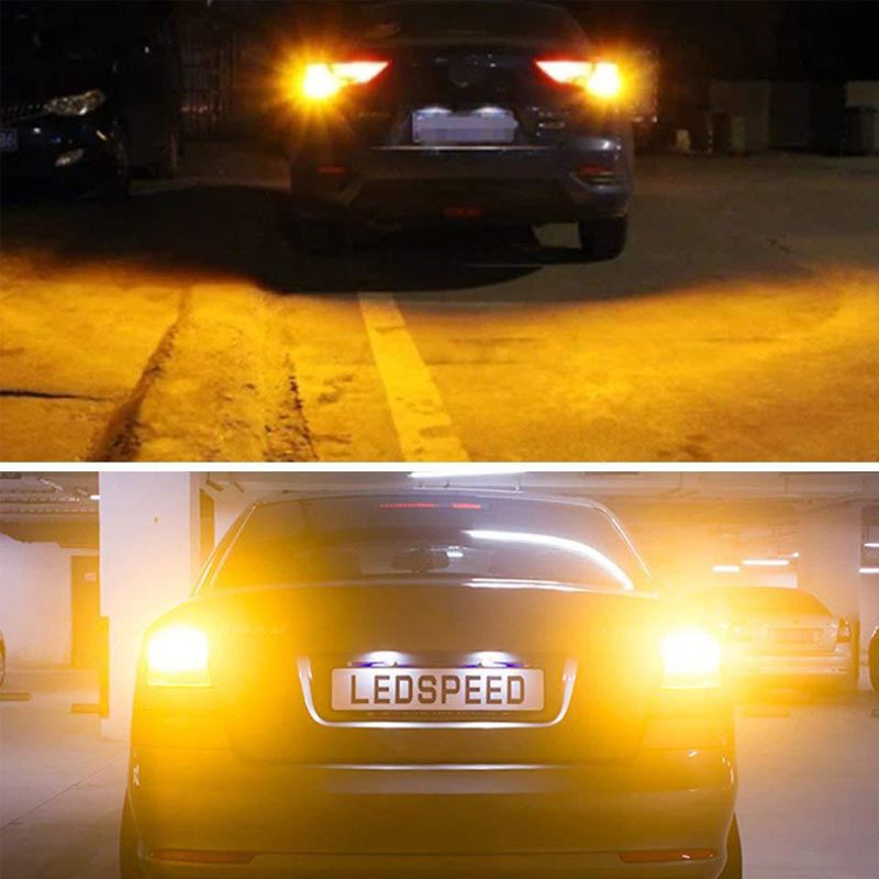 Automotive LED turn signal 1156-30 14-144 SMD cross-flow 12-28v ultra-bright truck light pic 8