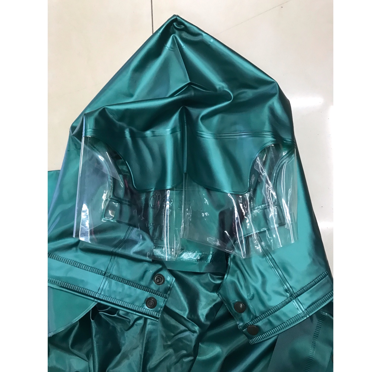 Adult two-piece pearlescent raincoat set for outdoor agricultural use Specification image