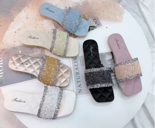 Ladies' fashion decoration ladies' slippers Ladies' fashion decoration ladies' slippers Ladies' fashion decoration ladies' slippers
