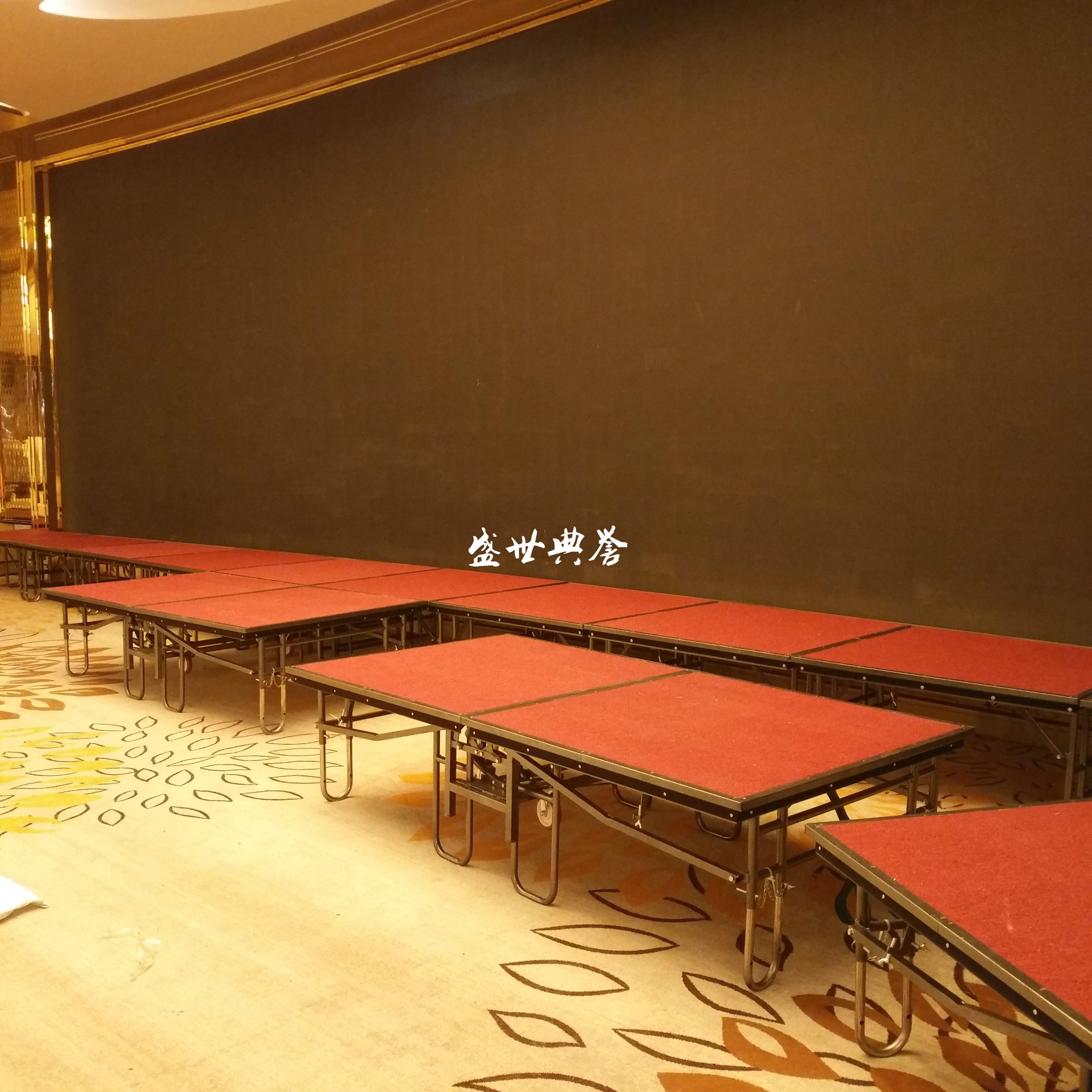 上海五星级酒店宴会厅活动舞台 宴会中心婚宴T台折叠升降拼装舞台详情图4