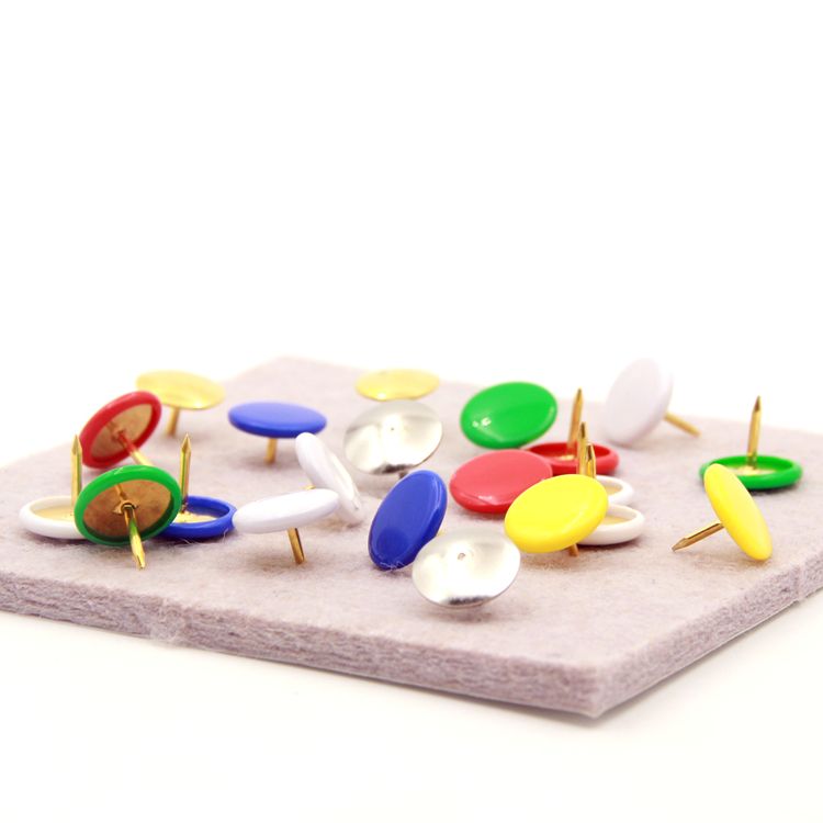 卡卡五金 1652吸塑卡装包塑彩色图钉(Color thumbtacks)办公用品详情图5