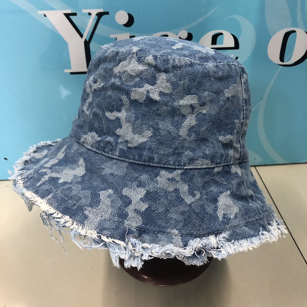 Pot Hat Boom Fisherman Hat Denim Hat Visor Korean Version Of Ins Style Fashion Hat Camouflage Cowboy