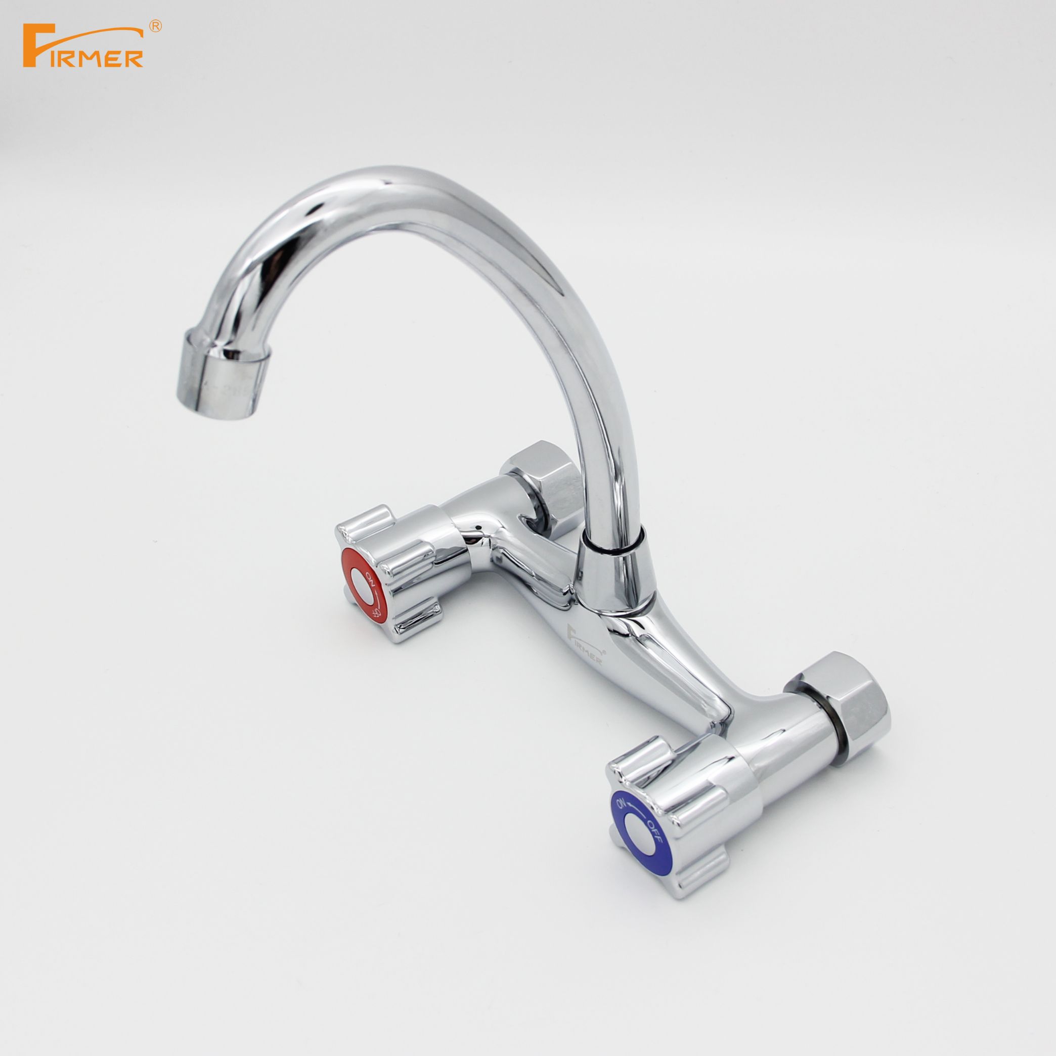 FIRMER slow-opening wall-mounted faucet, hot and cold water faucet, rotating sink, kitchen faucet details Picture