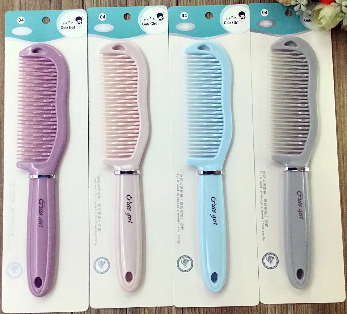 Curly hair comb, Nordic color popular style comb details Picture
