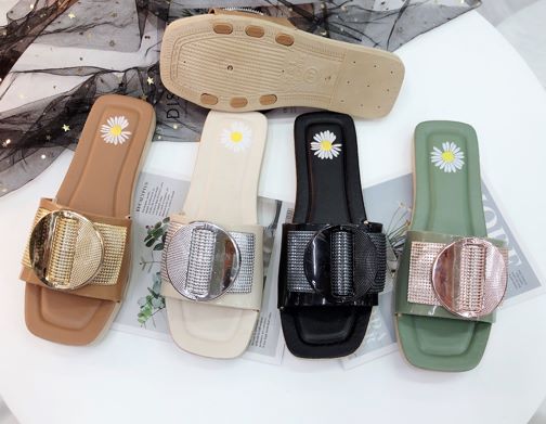 Ladies fashion PVC slippers for ladies