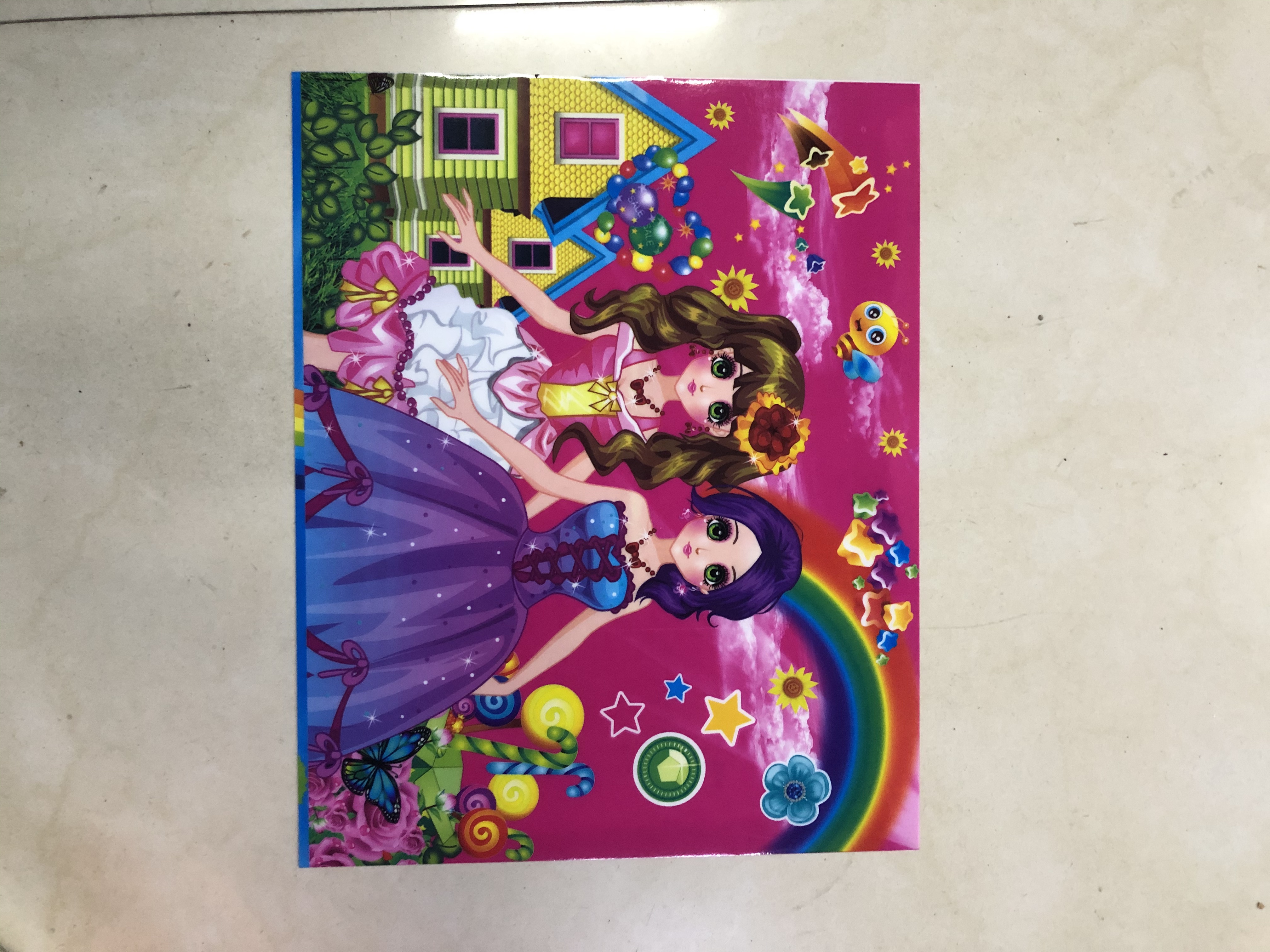 PVC塑料画片卡通美少女详情图10