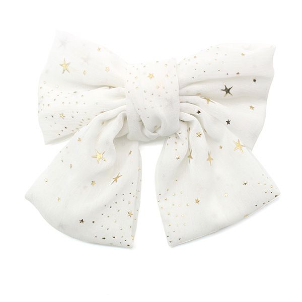 New Japanese and Korean style Little Star fashion ins style bow hair clip, cute and girlish bow spring clip detail image 4