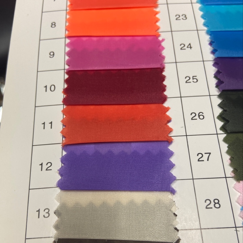 Orange Red 190T Polyester Taff Fabric Classic Durable Decorative Arts And Crafts Headwear Clothing Fabric Multi-Color Optional