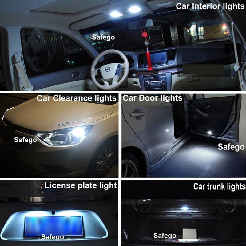 High-brightness Decoding 5730 automotive LED width indicator light Reading light License plate light T10 5630 8SMD pic 4