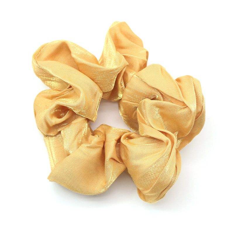 New shiny fabric large intestine circle hair tie for women from Europe and America, Korean fashionable retro ins forest-style hair tie for women Specification image