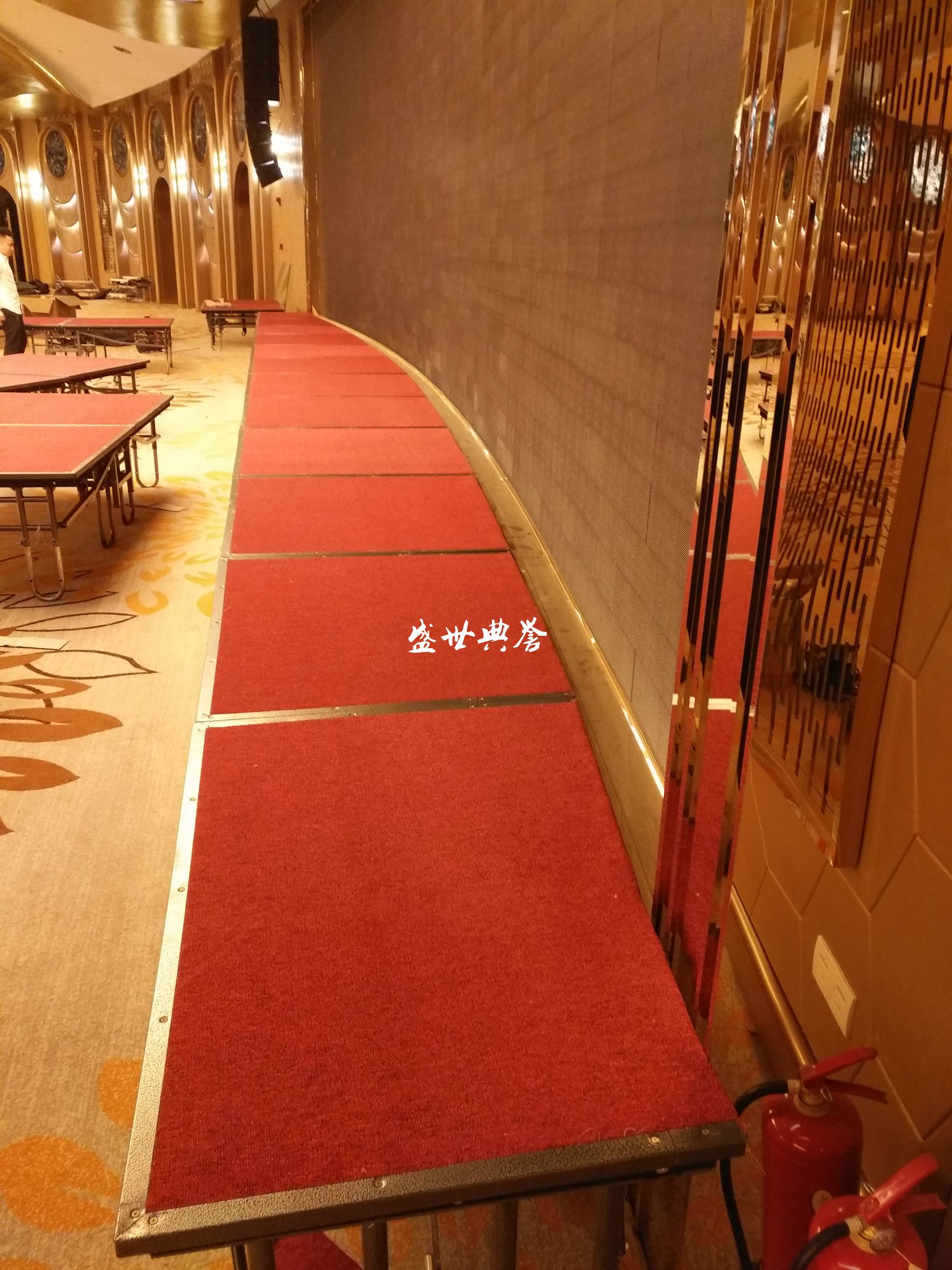 上海五星级酒店宴会厅活动舞台 宴会中心婚宴T台折叠升降拼装舞台详情图9