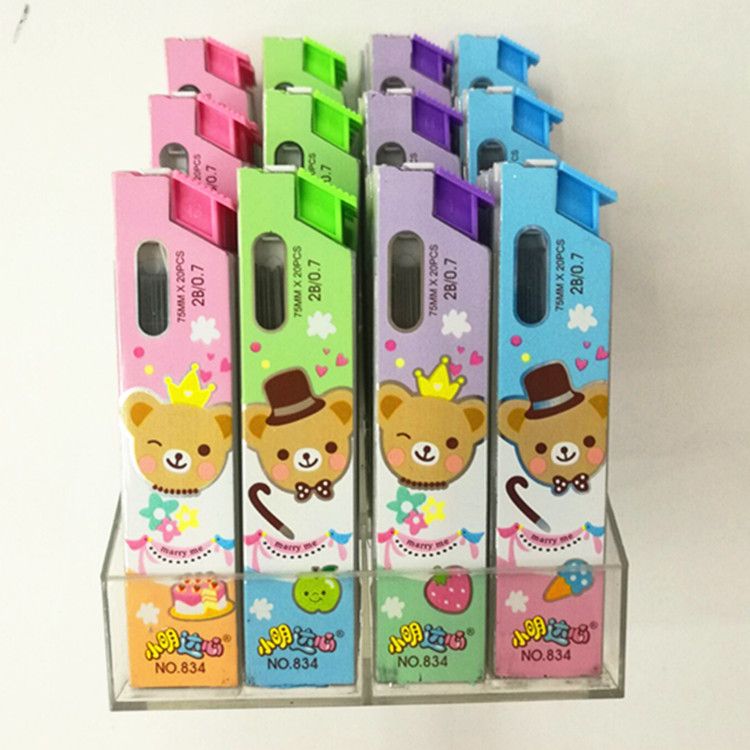 Cartoon pencil lead shape pencil lead spring printing ink lead
