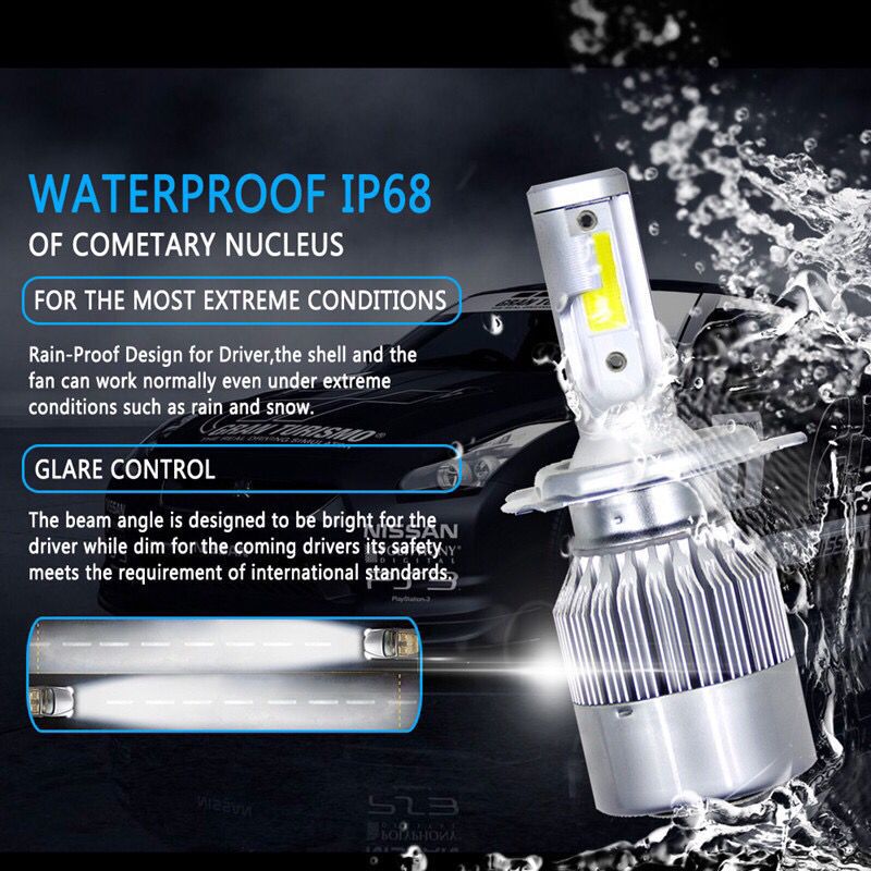 C6 automotive led headlight ultra-bright high and low beam bulbs ultra-bright H7H1, H4, H11, H9 pic 4
