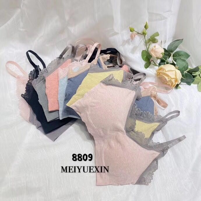 Women's bra 8809 fine Back Bra hood for women, small, underwire, thin, close-knit, sport-strap vest, all-in-one bra hood thumbnail