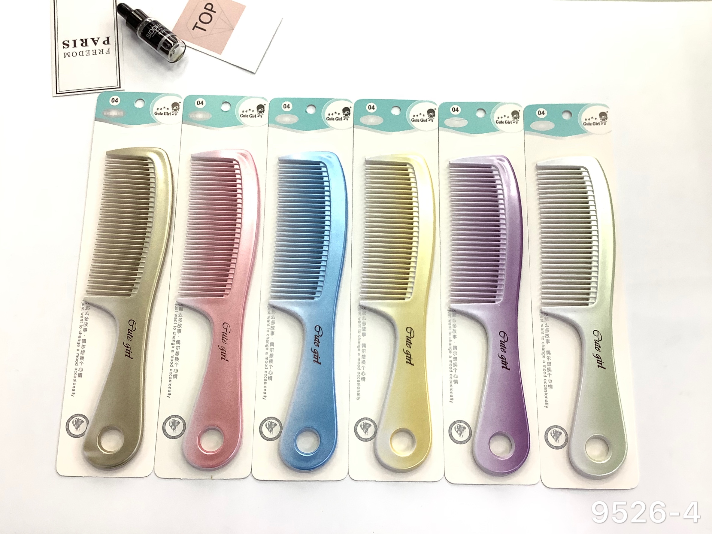 The spray-painted comb features a simple design concept and shape details Picture