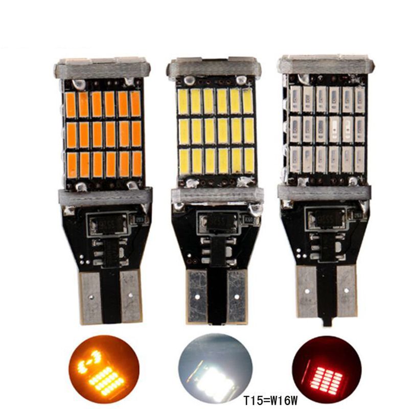 The car LED decoding reversing light T15-4014-45SMD turn signal and brake light are highly bright