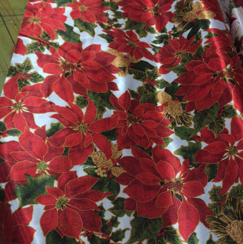 Christmas flower tablecloth