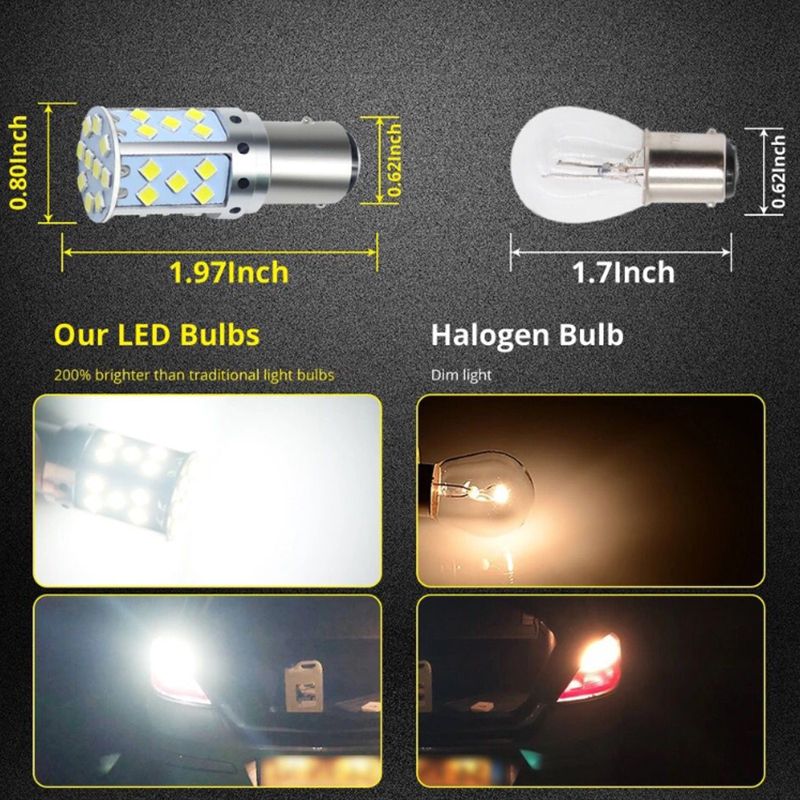 Automotive led turn signal anti-flicker Super bright 1156 7440T20 3030-35 SMD decoding constant current brake light pic 4