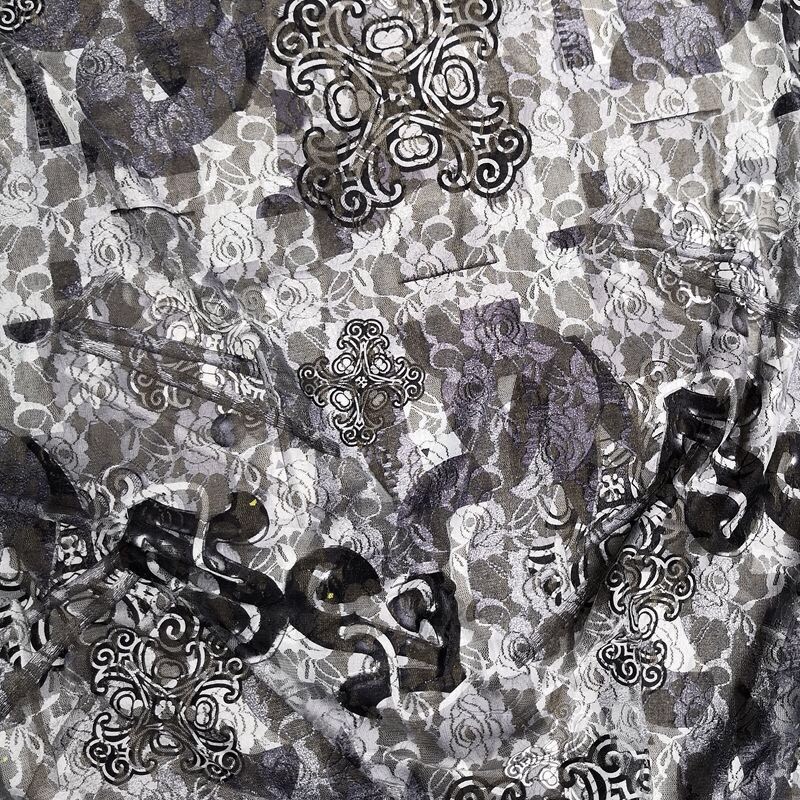 Totem heat transfer printed lace fabric, mesh fabric, elastic dress, children's wear, stage dress, gauze curtain clothing Application Scenario