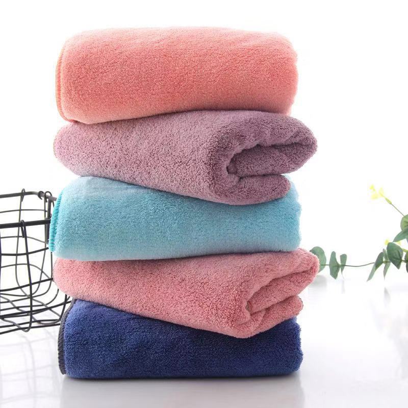 Thickened coral fleece bath towel