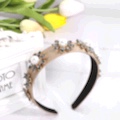 Cross-Border Europe And The United States Set Diamond Headband Baroque Court Style Full Of Diamond Ins Pearl Crystal Flower Headband Hairpin Item Picture