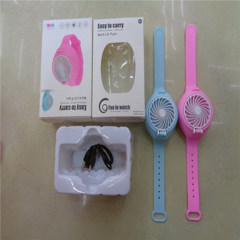 儿童玩具手表风扇 活动赠品学生USB手腕风扇 地推货源厂家直销