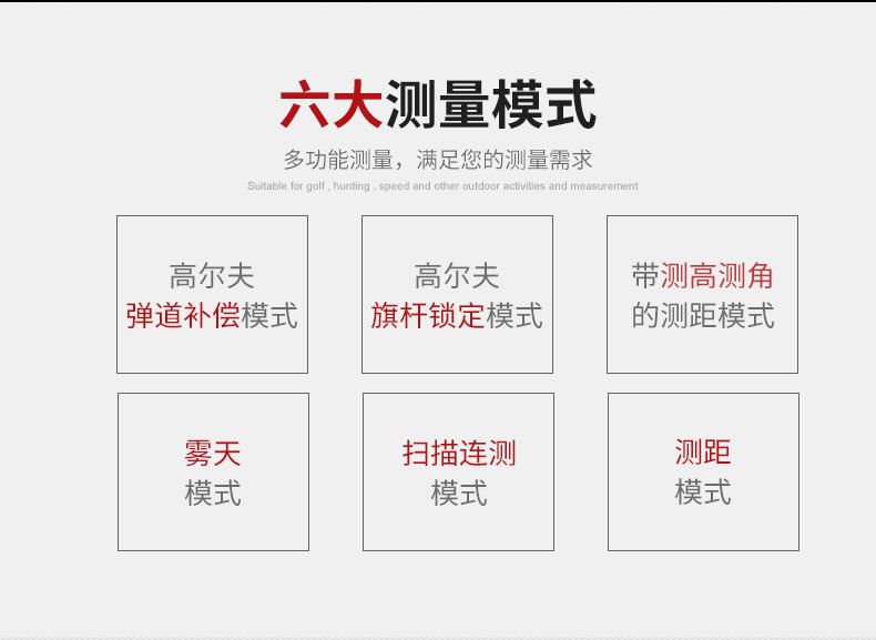 新款激光夜视测距仪望远镜 户外800米测高测角测速一体机批发 detail image 12