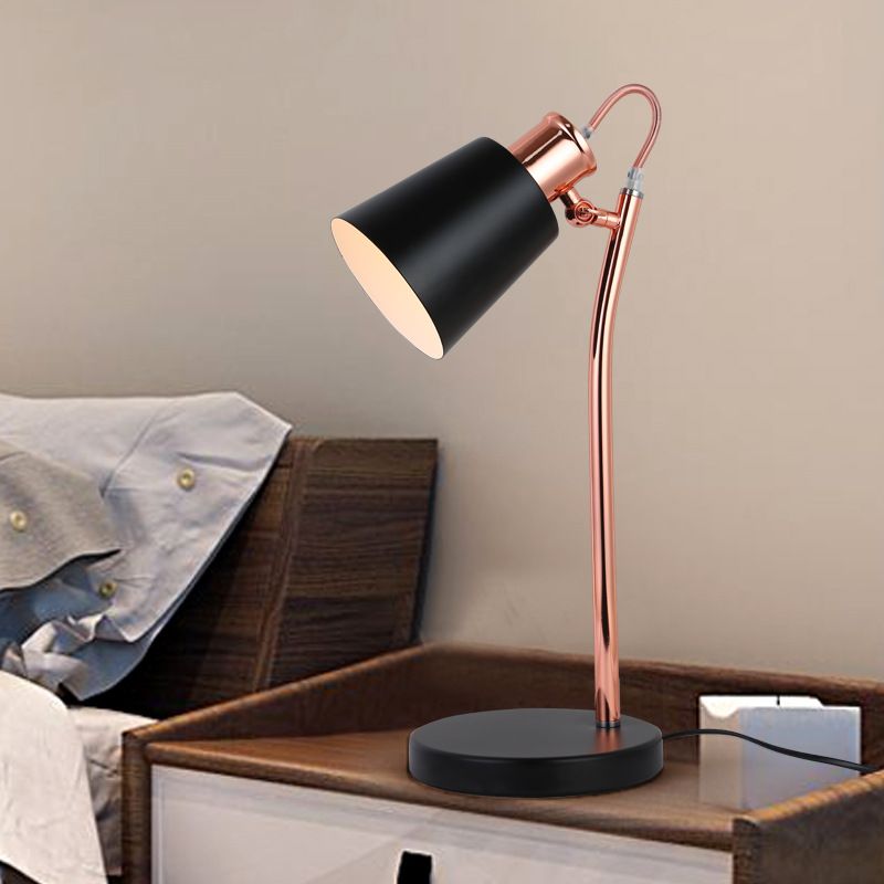 Led desk lamp American iron folding eye protection desk lamp work reading Nordic hotel simple modern floor lamp