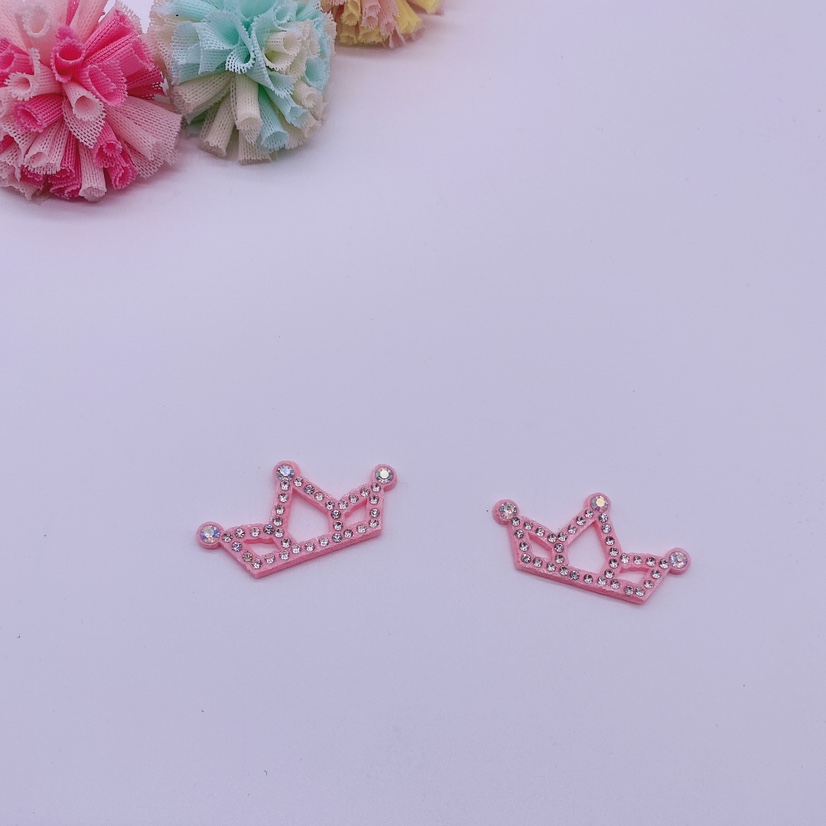 Hollowed-out crown ultrasonic accessory jewelry headwear color Ding small cloth flower handmade decorative flower Hollowed-out crown ultrasonic accessory jewelry headwear color Ding small cloth flower handmade decorative flower